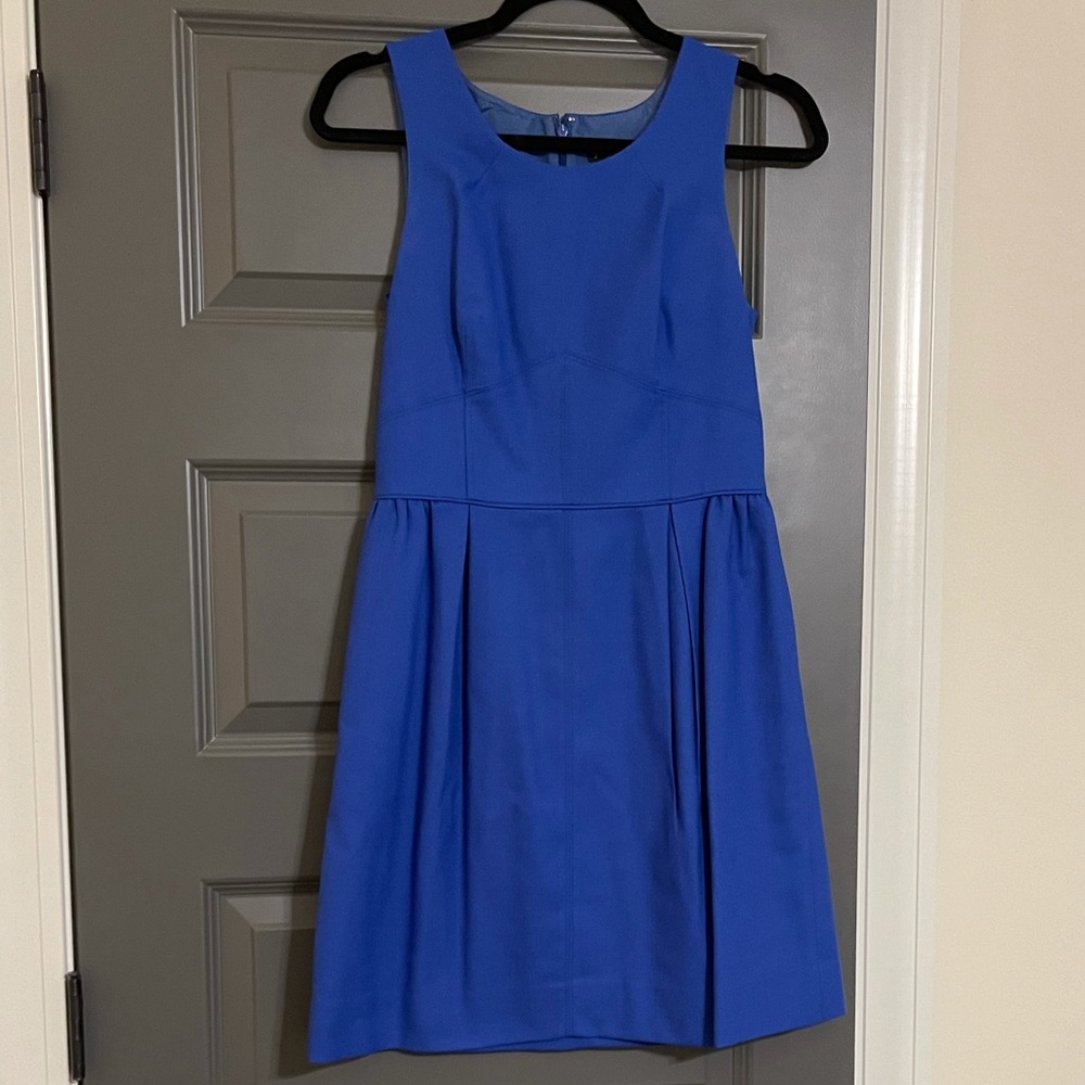 Jcrew blue cocktail dress